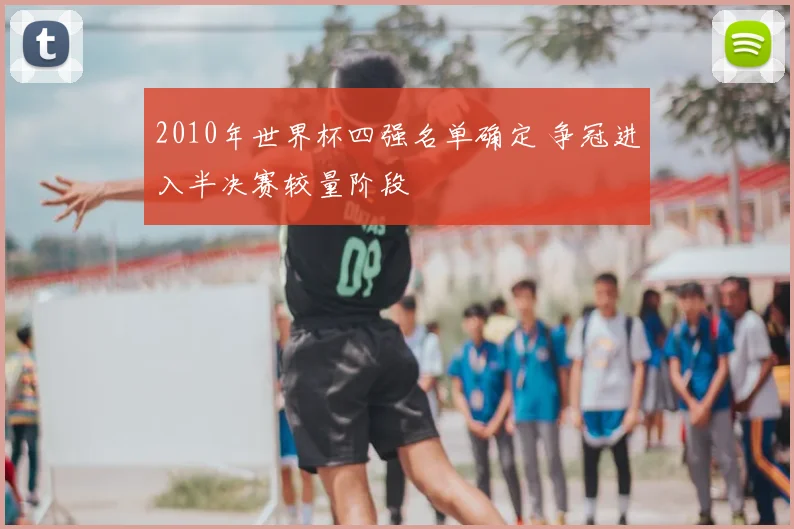 2010年世界杯四强名单确定 争冠进入半决赛较量阶段